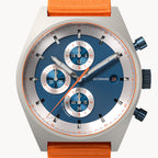 D10 CHRONO SOLAR
 GRAY BLUE
 - Ocean Plastic Orange Woven - Detomaso Watches