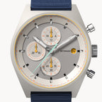 D10 CHRONO SOLAR
 GRAY YELLOW
 - Ocean Plastic Dark Blue Woven - Detomaso Watches