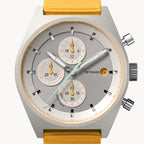 D10 CHRONO SOLAR
 GRAY YELLOW
 - Ocean Plastic Yellow Woven - Detomaso Watches