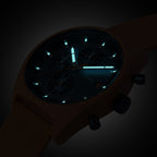 D10 CHRONO SOLAR
 ORANGE BLUE - Ocean Plastic Orange Woven - Detomaso Watches