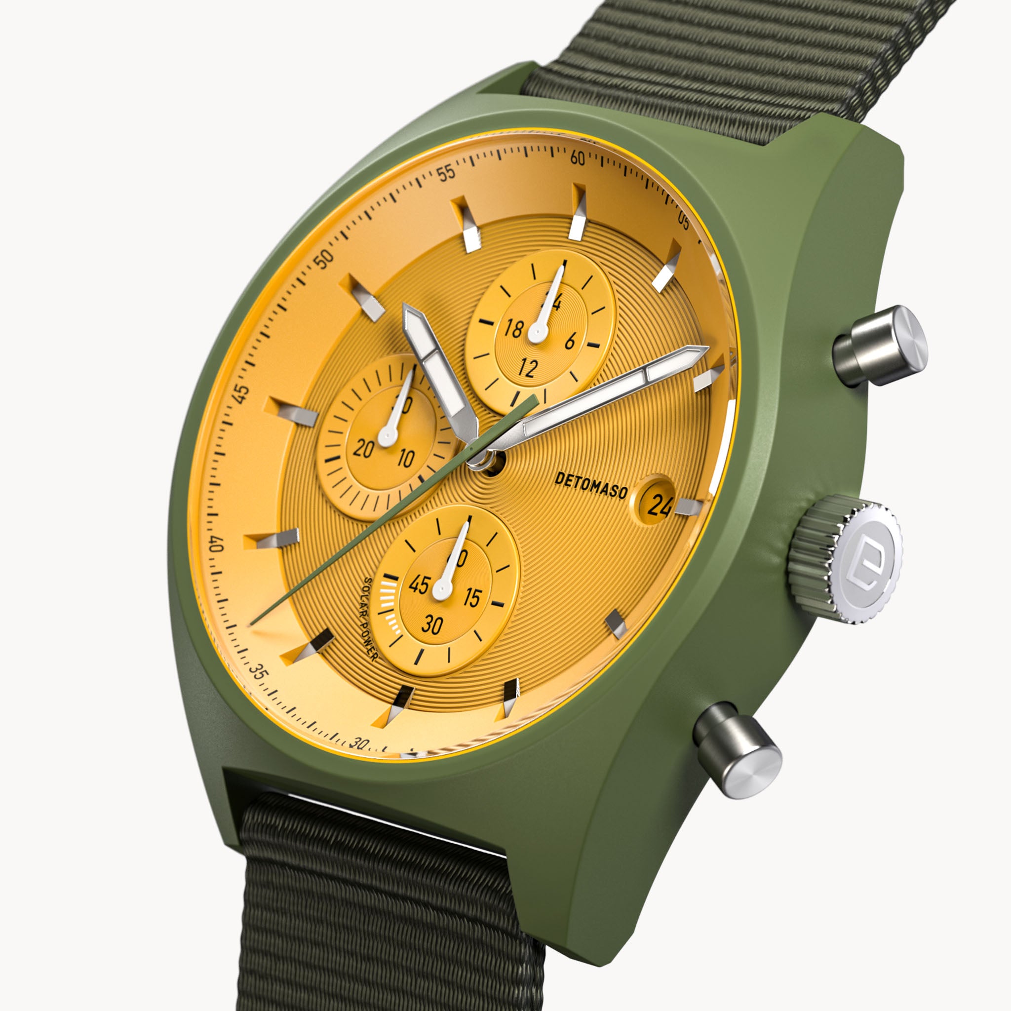 D10 Chronograph Solar – Olive Yellow