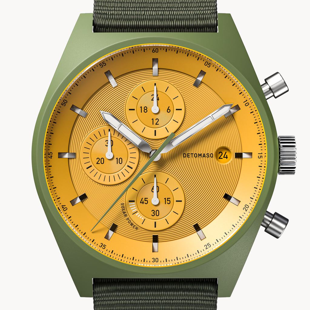 D10 Chronograph Solar – Olive Yellow