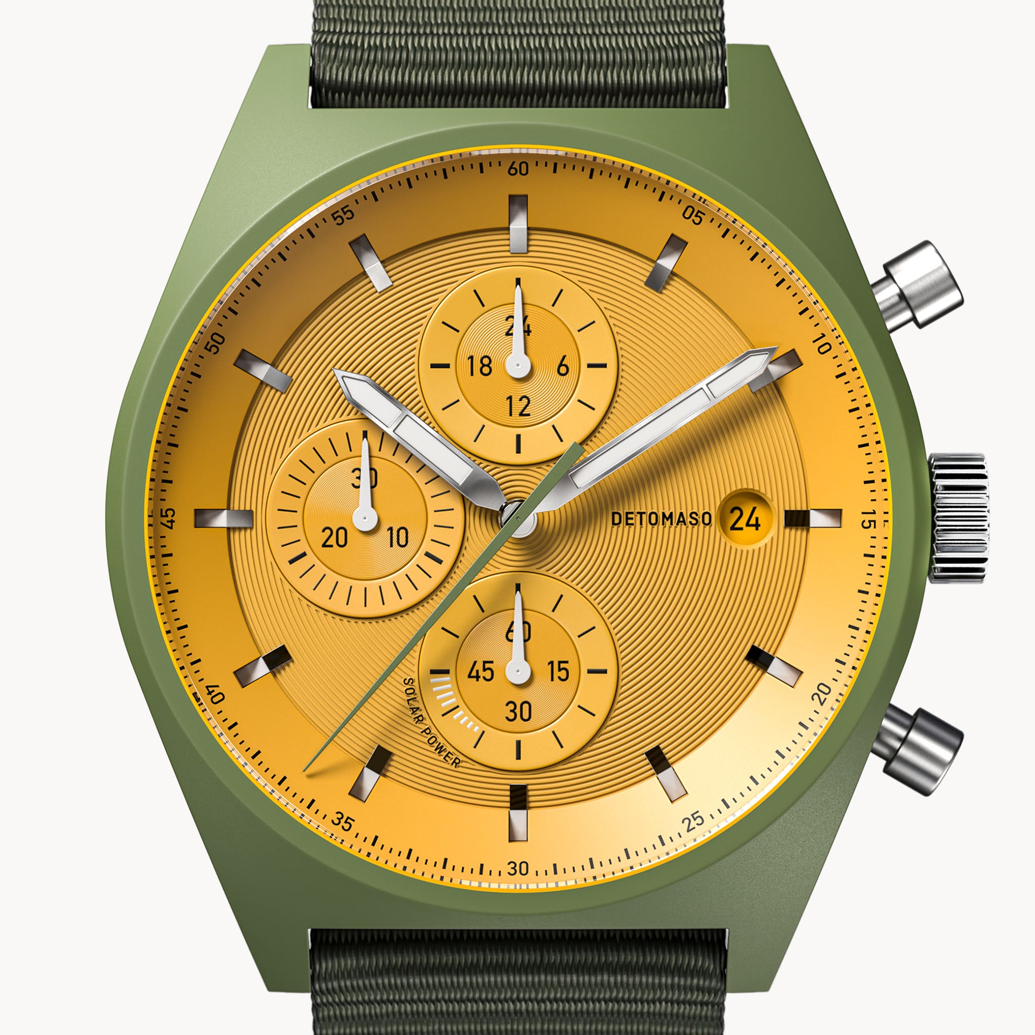 D10 Chronograph Solar – Olive Yellow
