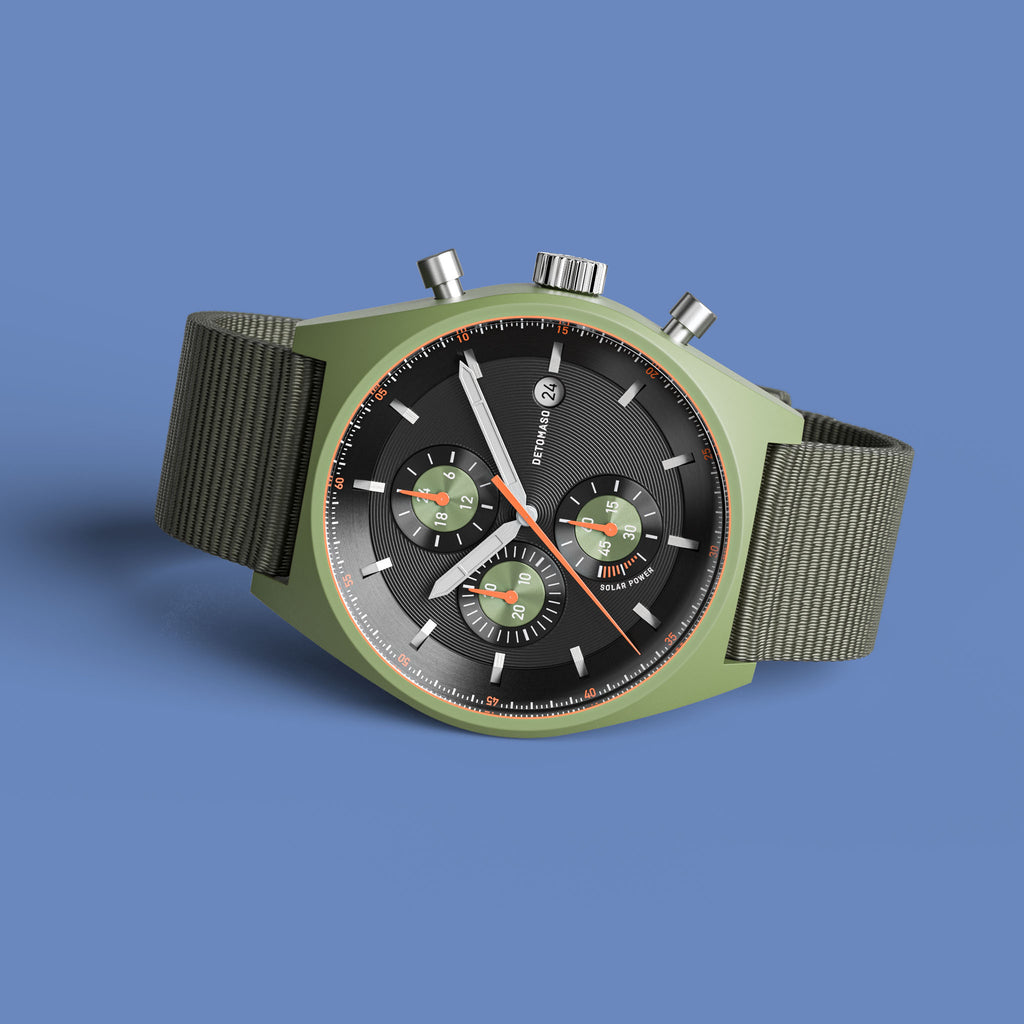 D10 Chronograph Solar – Green Black