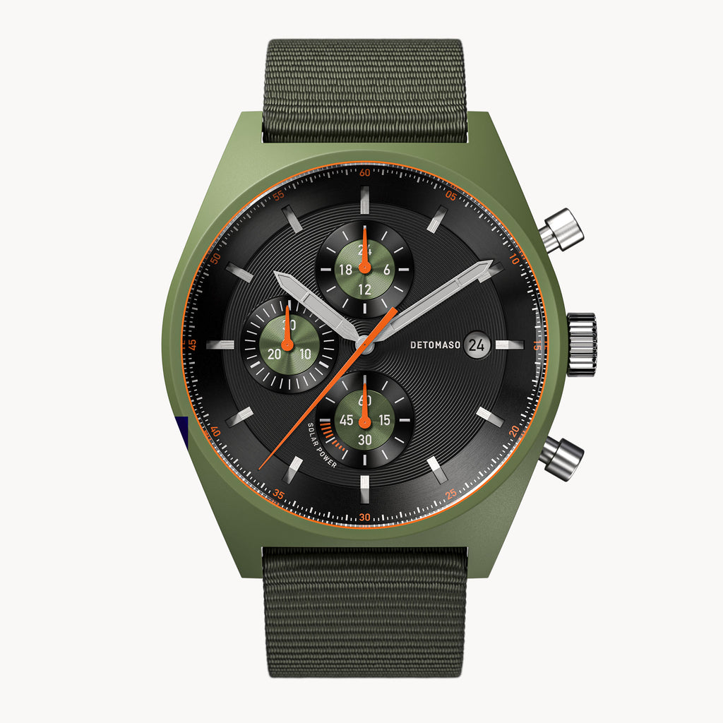 D10 Chronograph Solar – Green Black