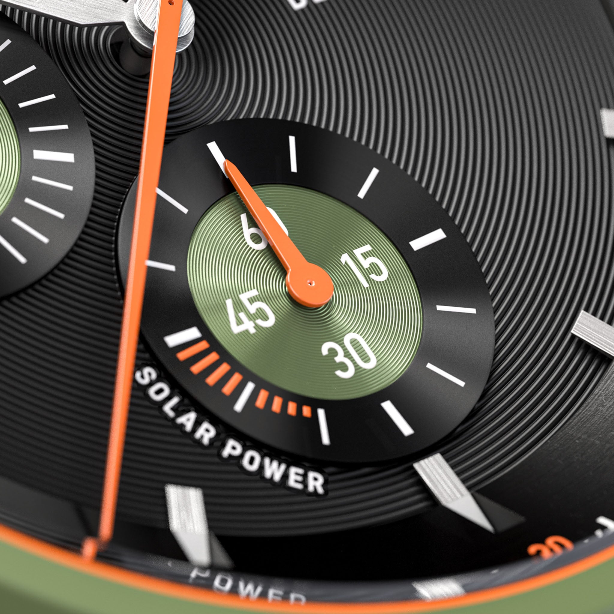 D10 Chronograph Solar – Green Black
