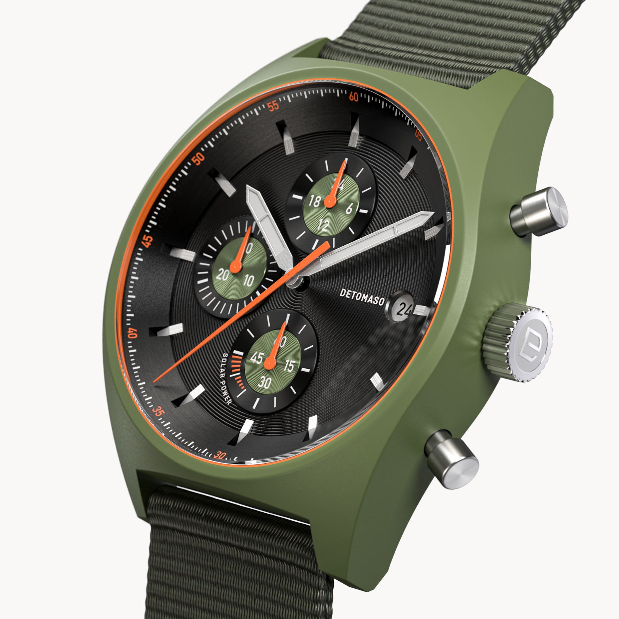 D10 Chronograph Solar – Green Black
