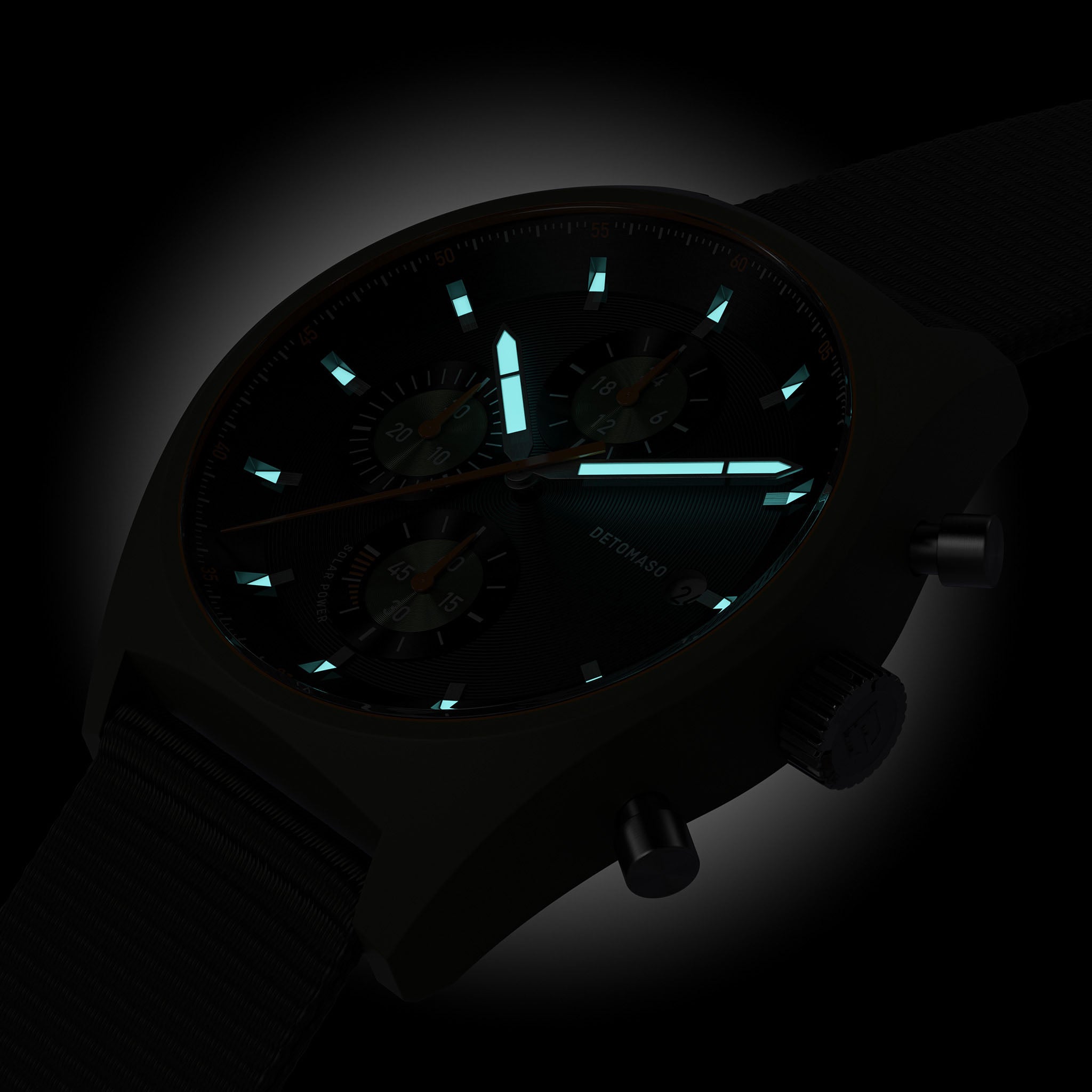 D10 Chronograph Solar – Green Black