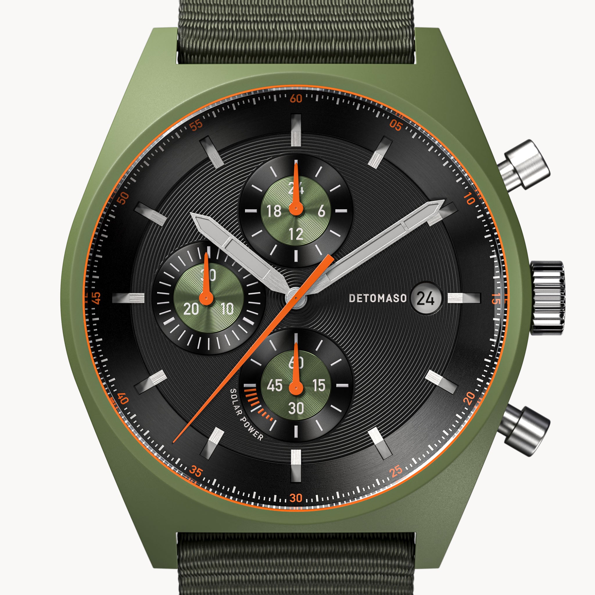 D10 Chronograph Solar – Green Black