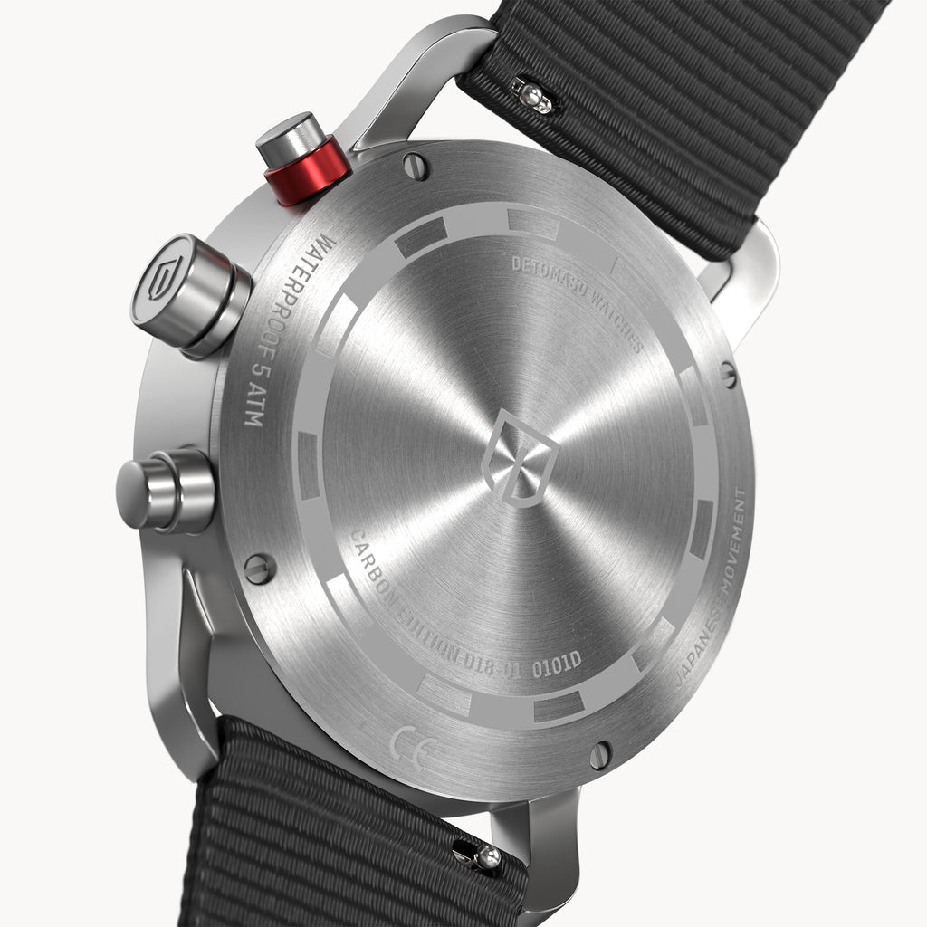 Sorpasso Chronograph – Carbon Silver