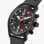SORPASSO CHRONOGRAPH CARBON BLACK RED
 - Leather Black Racing - Detomaso Watches