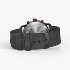 SORPASSO CHRONOGRAPH CARBON BLACK YELLOW - Ocean Plastic Black Woven - Detomaso Watches