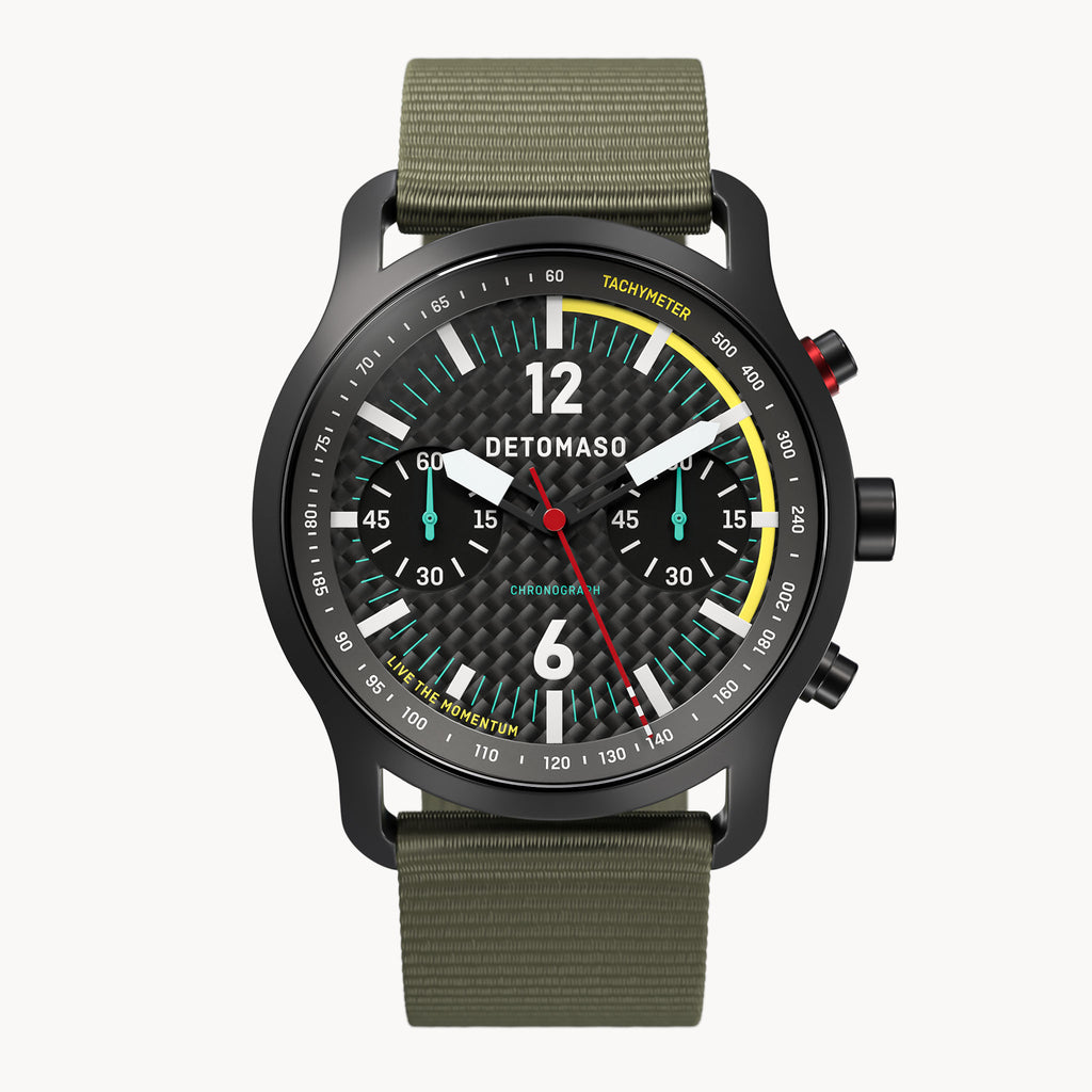 Sorpasso Chronograph – Carbon Black Yellow
