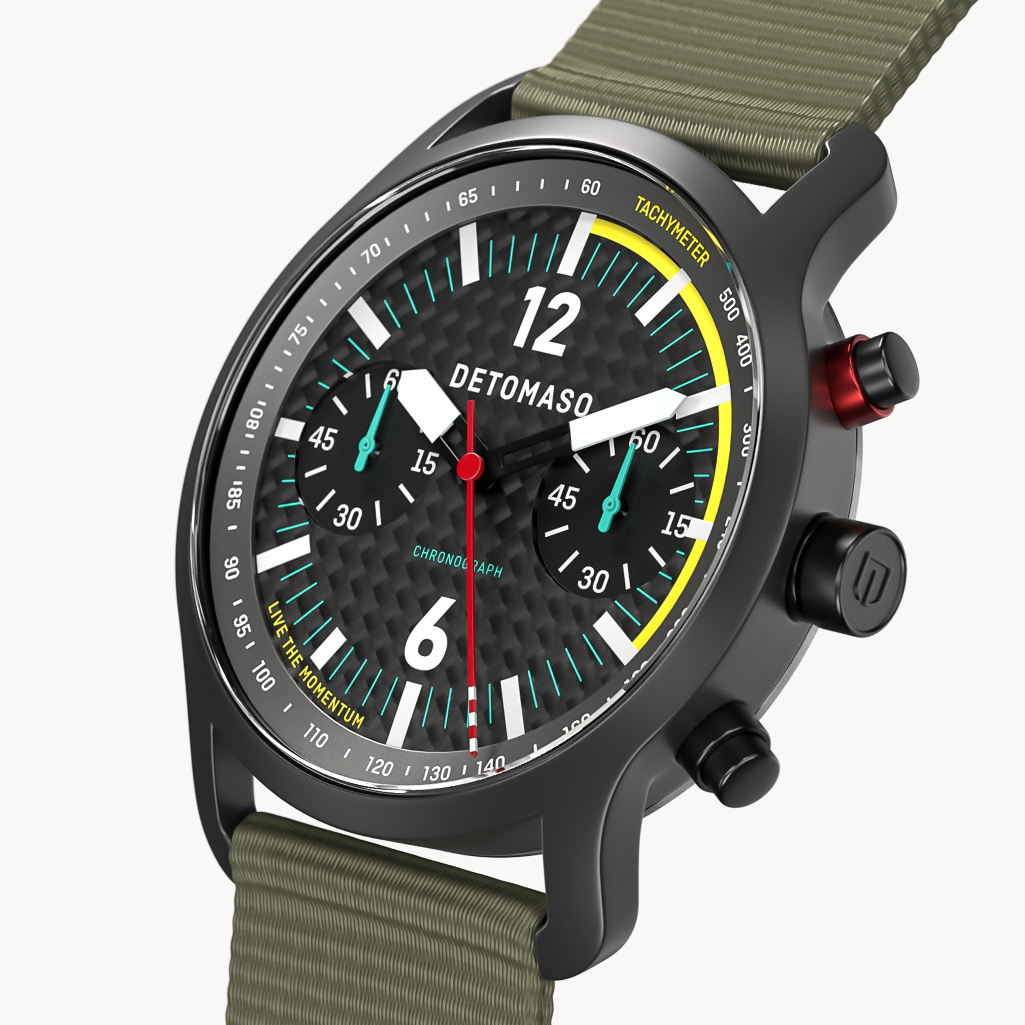 Sorpasso Chronograph – Carbon Black Yellow