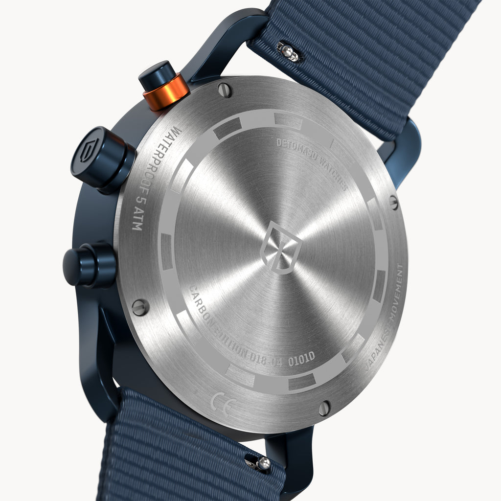 Sorpasso Chronograph – Carbon Blue Orange