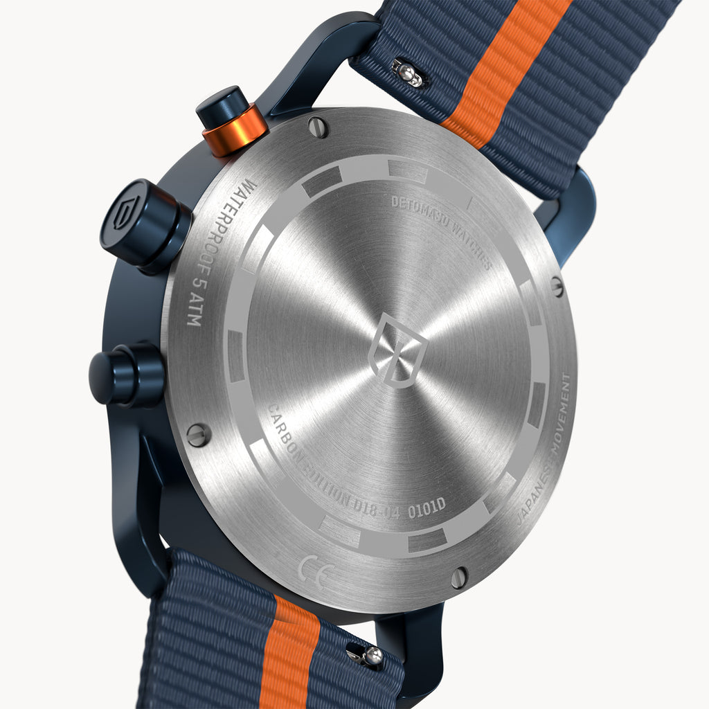 Sorpasso Chronograph – Carbon Blue Orange