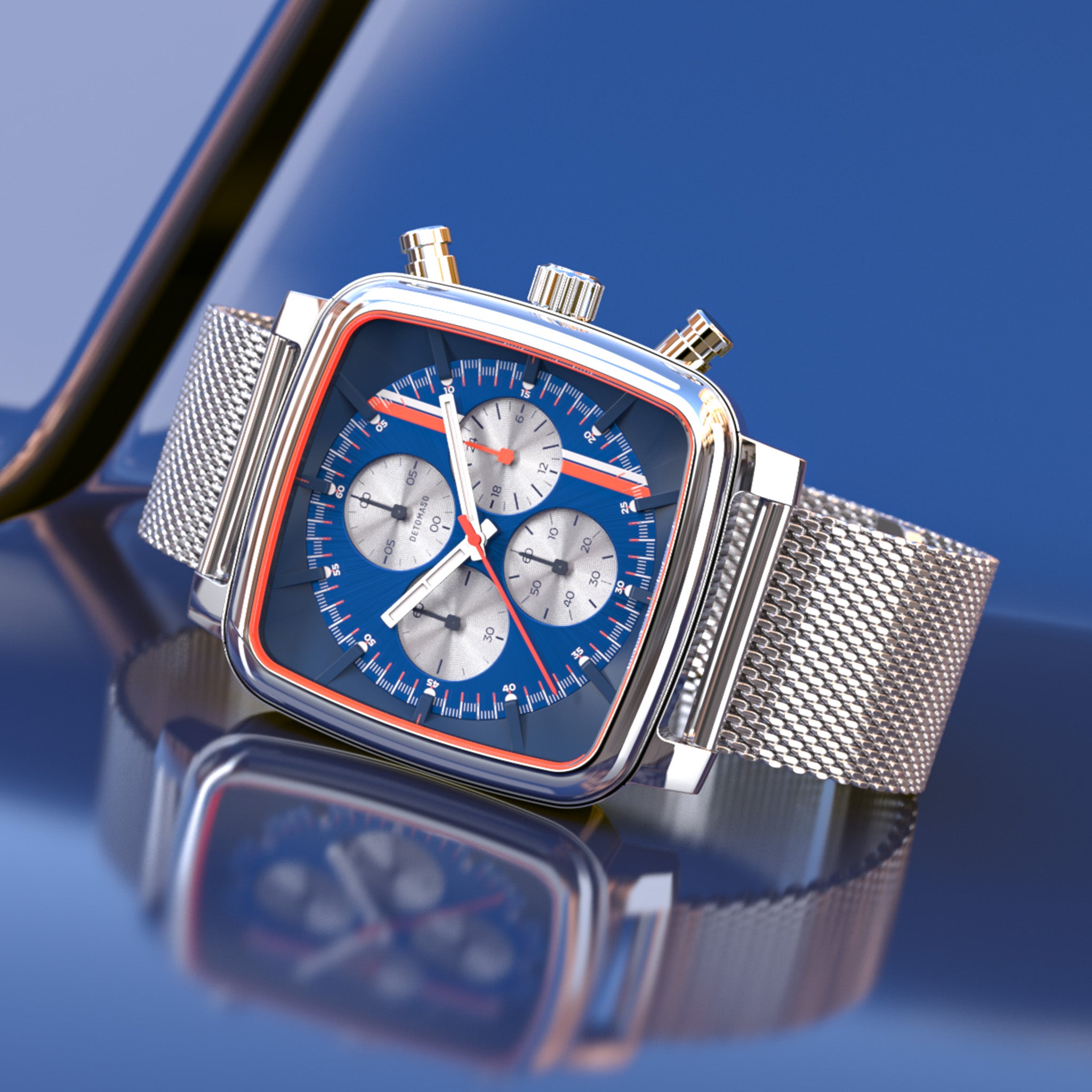 D20 Chrono Stradale – Silver Blue Orange