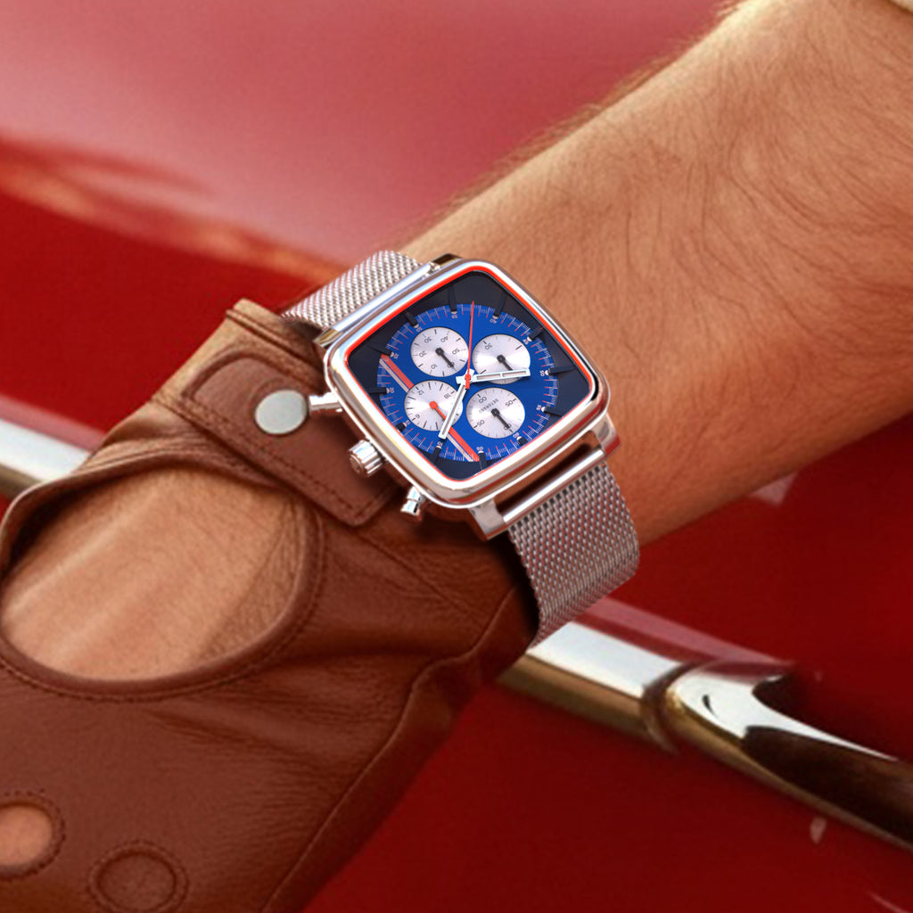 D20 Chrono Stradale – Silver Blue Orange