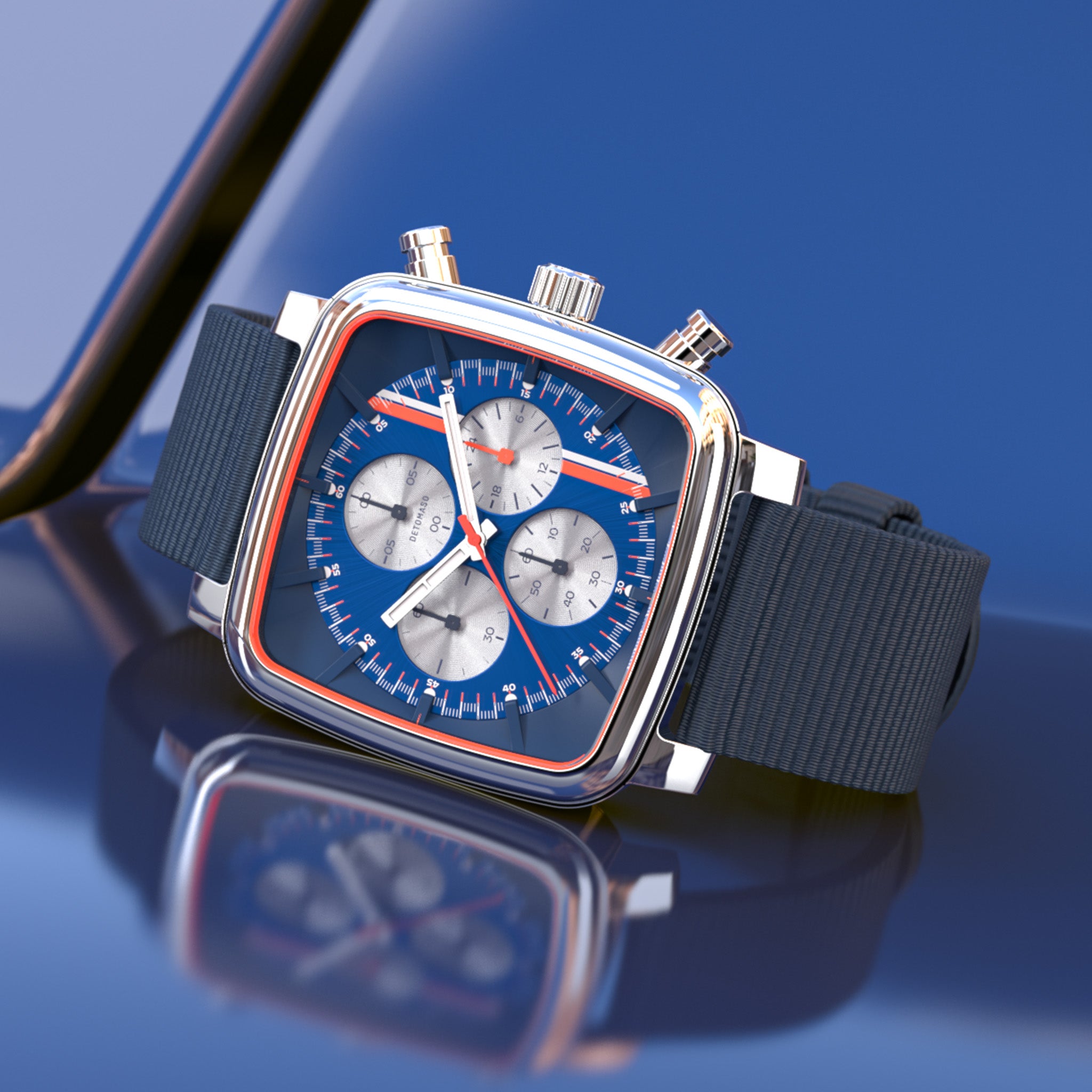 D20 Chrono Stradale – Silver Blue Orange