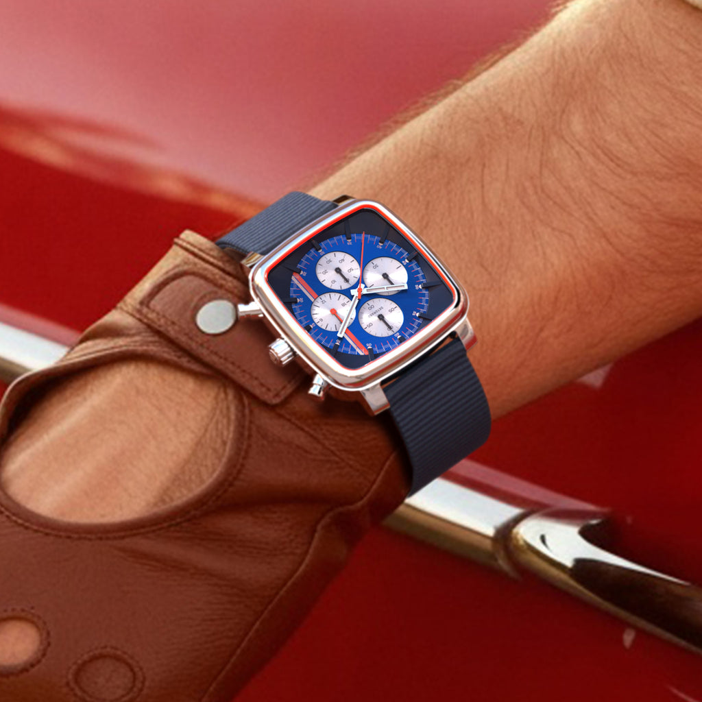 D20 Chrono Stradale – Silver Blue Orange