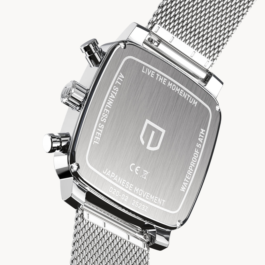 D20 Chrono Stradale – Silver Black