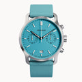 SORPASSO CHRONO MINTY BLUE - Ocean Plastic Turquoise Woven - Detomaso Watches