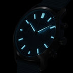 SORPASSO CHRONO MINTY BLUE - Ocean Plastic Turquoise Woven - Detomaso Watches